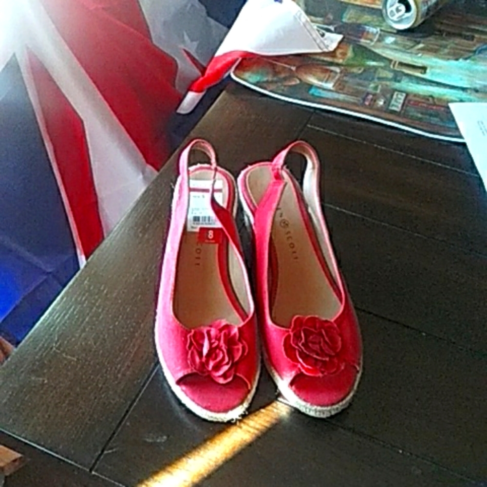 Red espadrilles